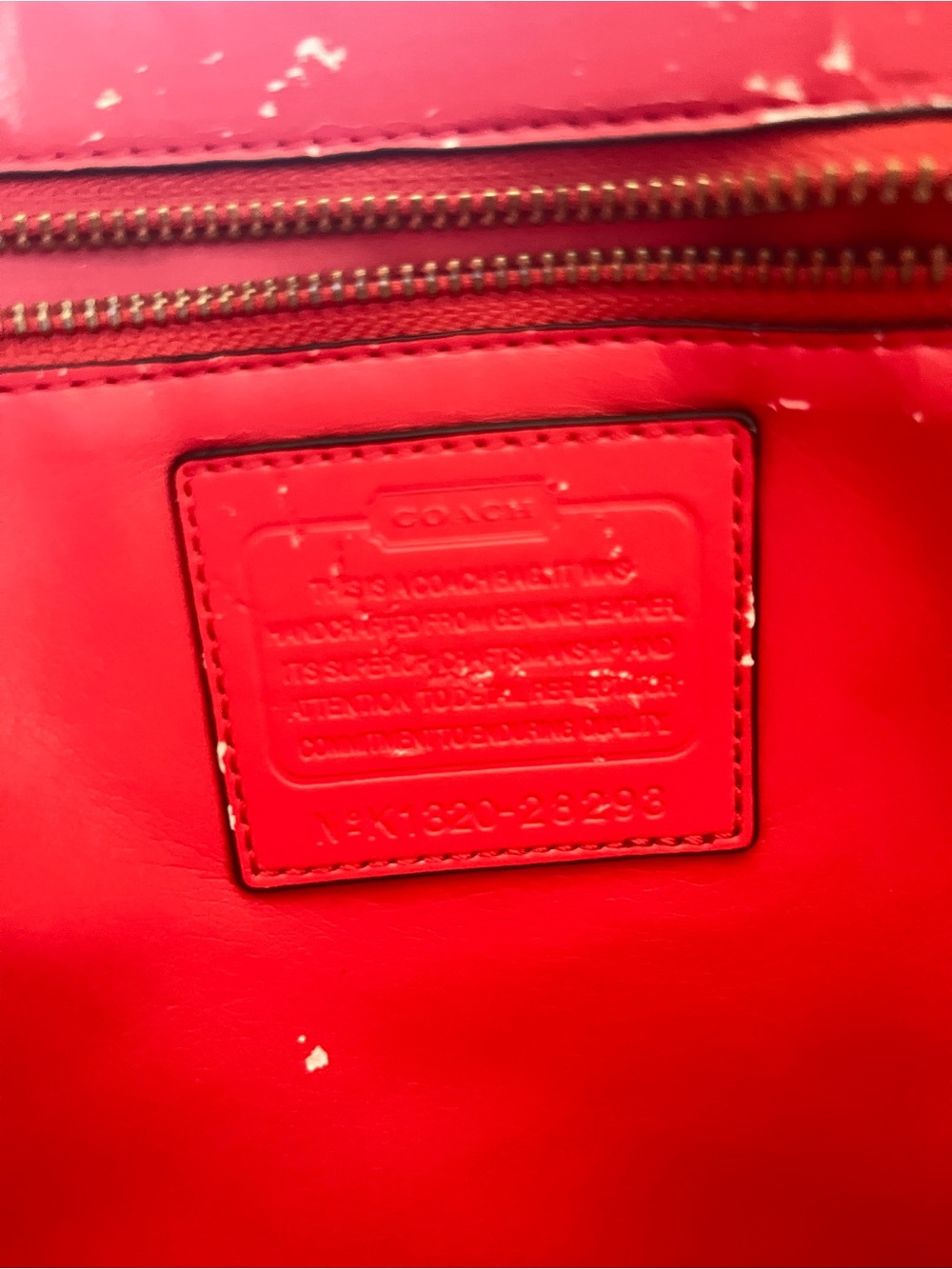 Coach Croc-Embossed Leather Tote in Cognac Brown - Picture 7 of 13